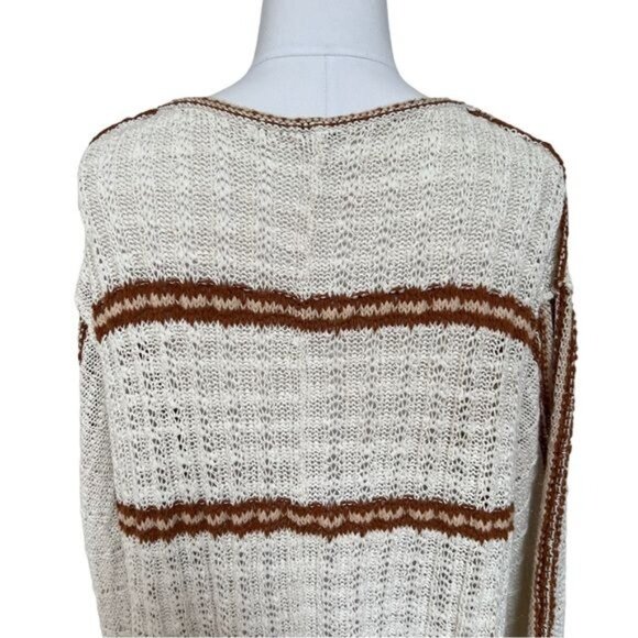 Free People Marina Bay Sweater in Natural Motif, Size Small EUC - Picture 12 of 16